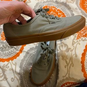 Vans Authentic Green Gum Sole Sneaker